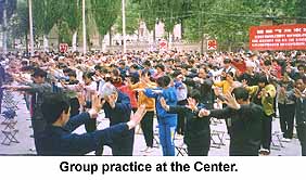 Group practice at the center